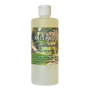 Kin Kin Naturals Wool & Delicates wash Eucalypt & Rose Geranium Essential Oils 550ml