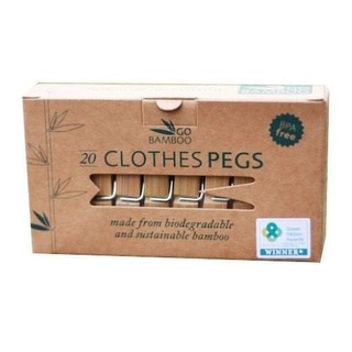 Go Bamboo Clothes Pegs 20