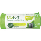 BIOTUFF Compostable Bin Liners 36L (Roll of 25)
