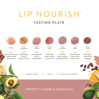 Lük Beautifood Lip Nourish Tasting Plate - Nudes and Neutrals