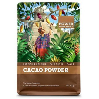 Cacao Power - Cacao Powder Certified Organic 500g by Power Super Foods 