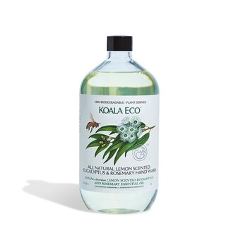 KOALA ECO All Natural Hand Wash REFILL 1L - Lemon Scented, Eucalyptus and Rose