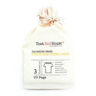 That Red House - 100% Waste Free, 316 Marine Grade, 2.0mm Stainless Steel Pegs